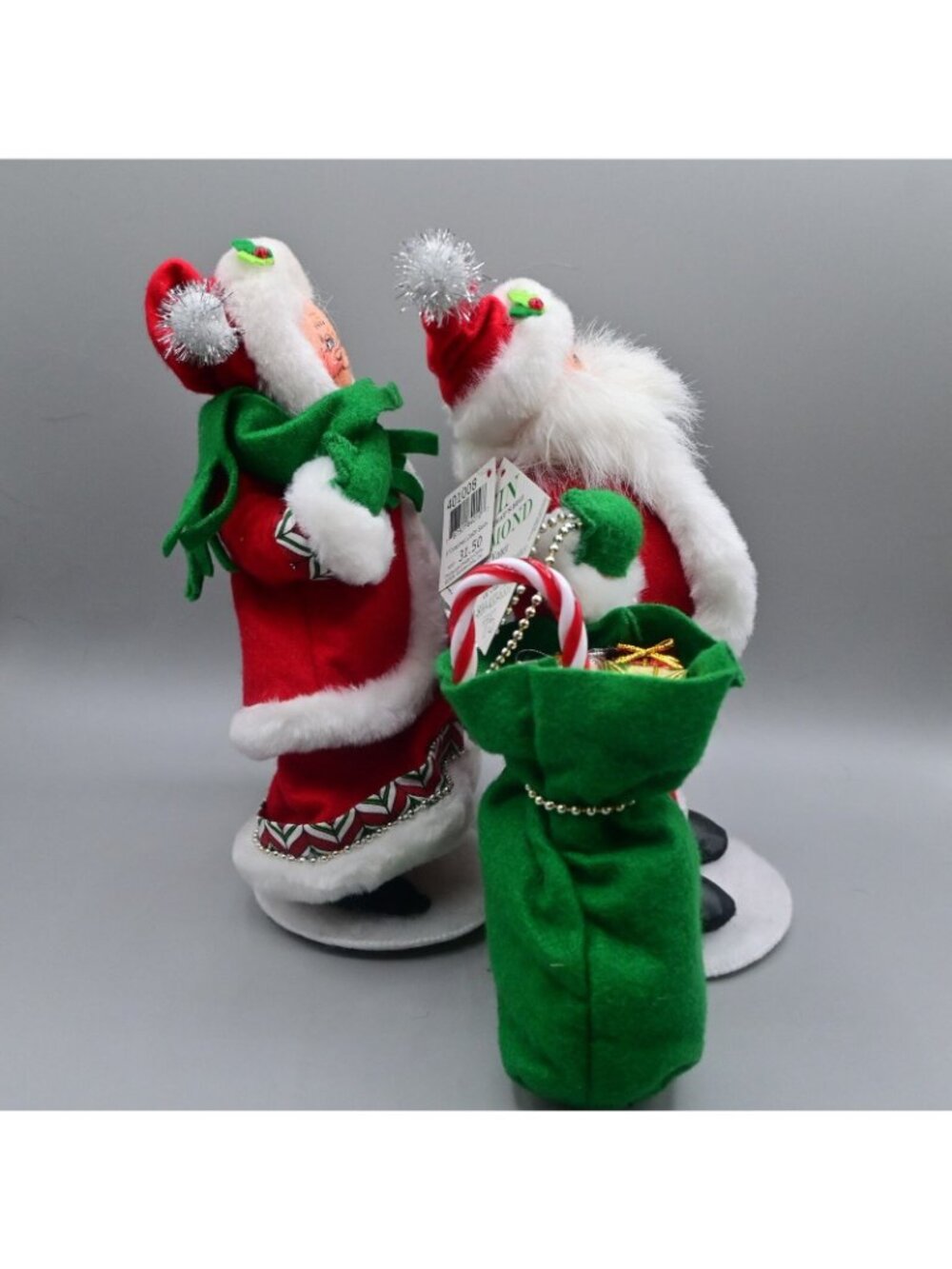 Annalee Christmas Candy Santa & Mrs. Christmas Candy Pair Of 2 - Picture 4 of 7